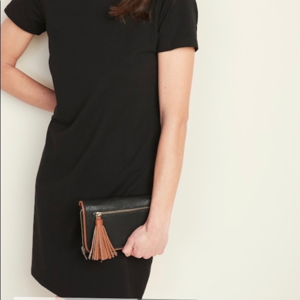 Black fitted T-Shirt Dress